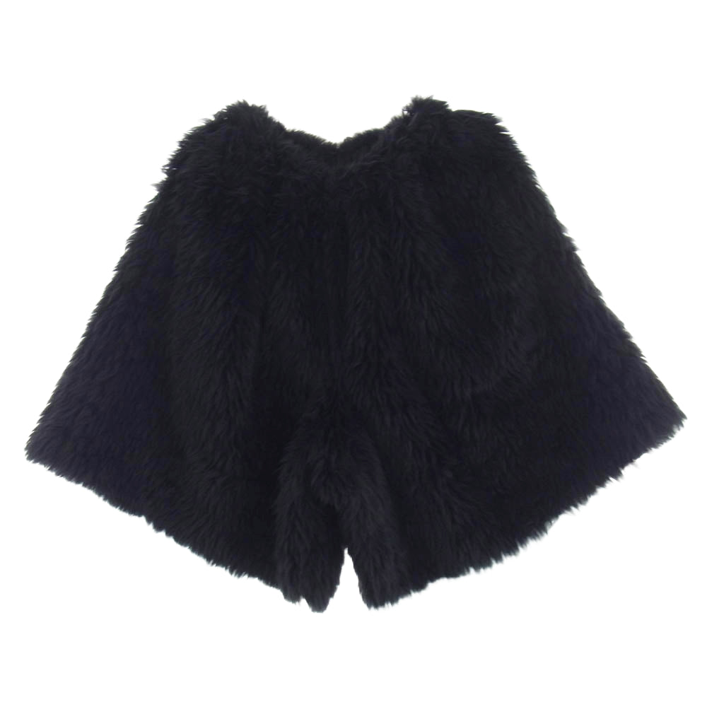 COMME des GARCONS コムデギャルソン 23AW GL-P011 本ライン フェイクファー ショーツ ハーフパンツ AD2023 ブラック系 M【中古】