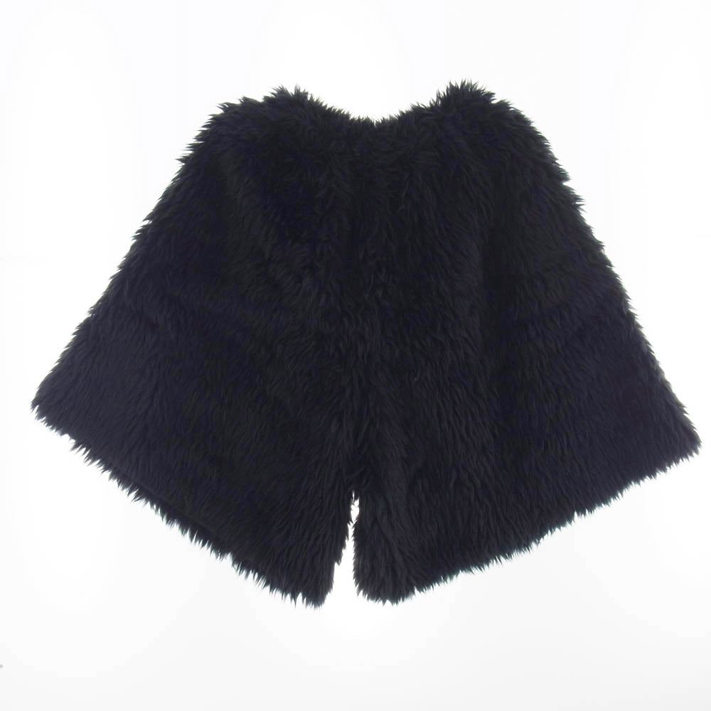 COMME des GARCONS コムデギャルソン 23AW GL-P011 本ライン フェイクファー ショーツ ハーフパンツ AD2023 ブラック系 M【中古】