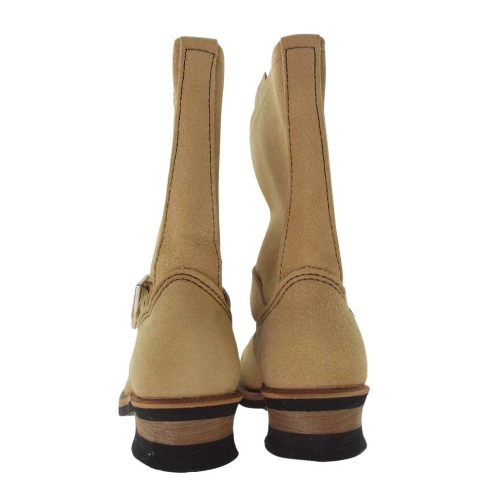 RED WING レッドウィング 8268 ENGINEER BOOT スエード エンジニアブーツ 2007年製 ベージュ系 5D【極上美品】【中古】