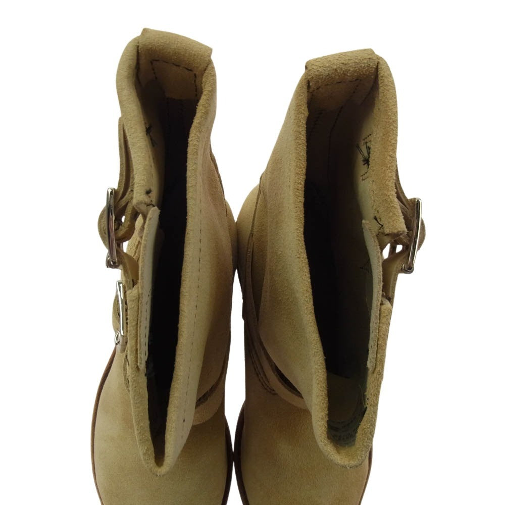 RED WING レッドウィング 8268 ENGINEER BOOT スエード エンジニアブーツ 2007年製 ベージュ系 5D【極上美品】【中古】