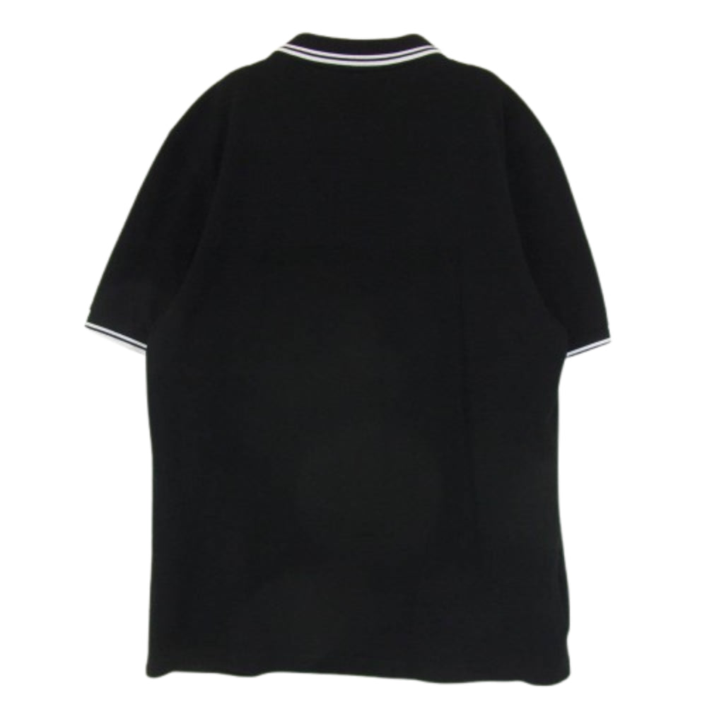 FRED PERRY フレッドペリー ワンポイント ロゴ 半袖 ポロシャツ ブラック系 L【中古】