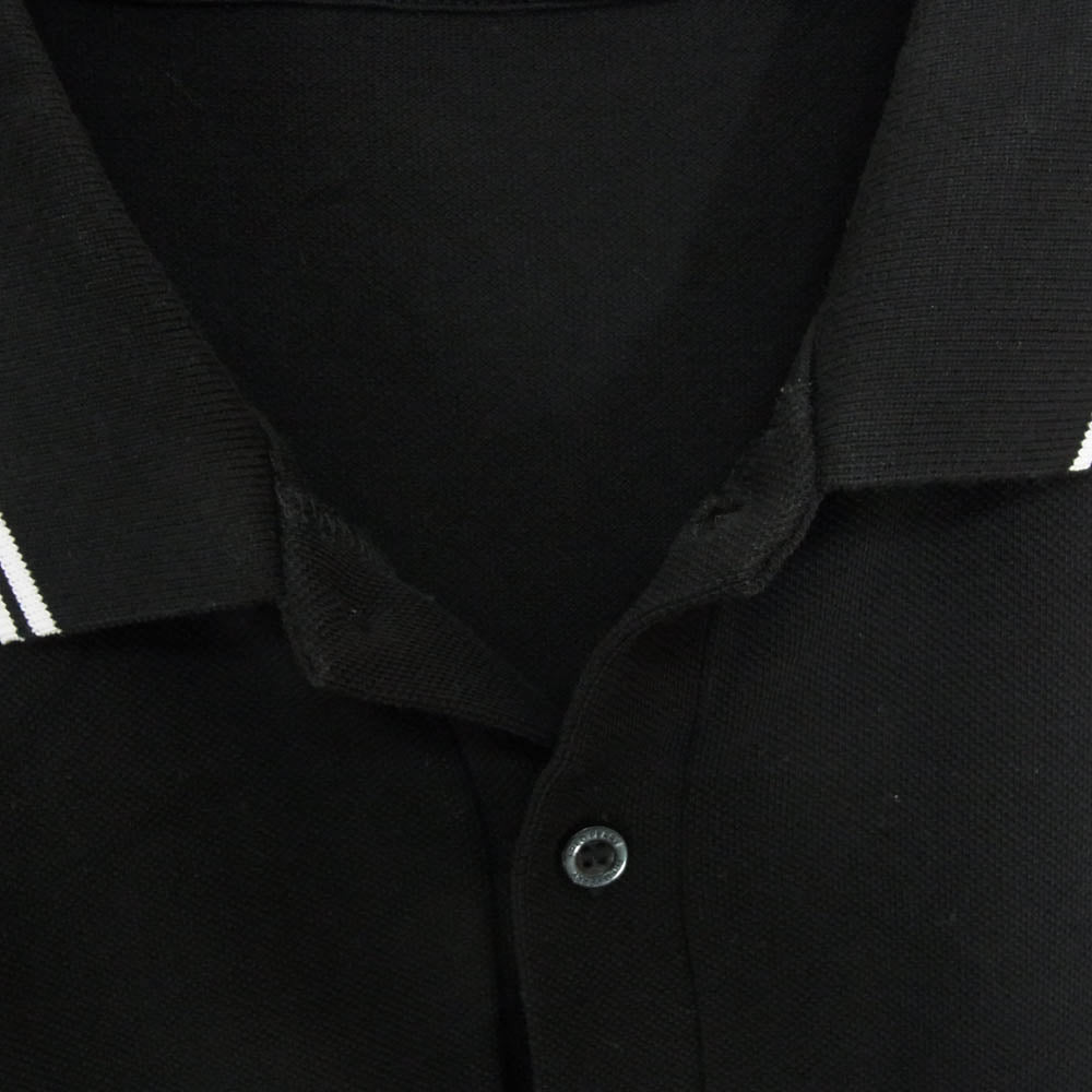 FRED PERRY フレッドペリー ワンポイント ロゴ 半袖 ポロシャツ ブラック系 L【中古】