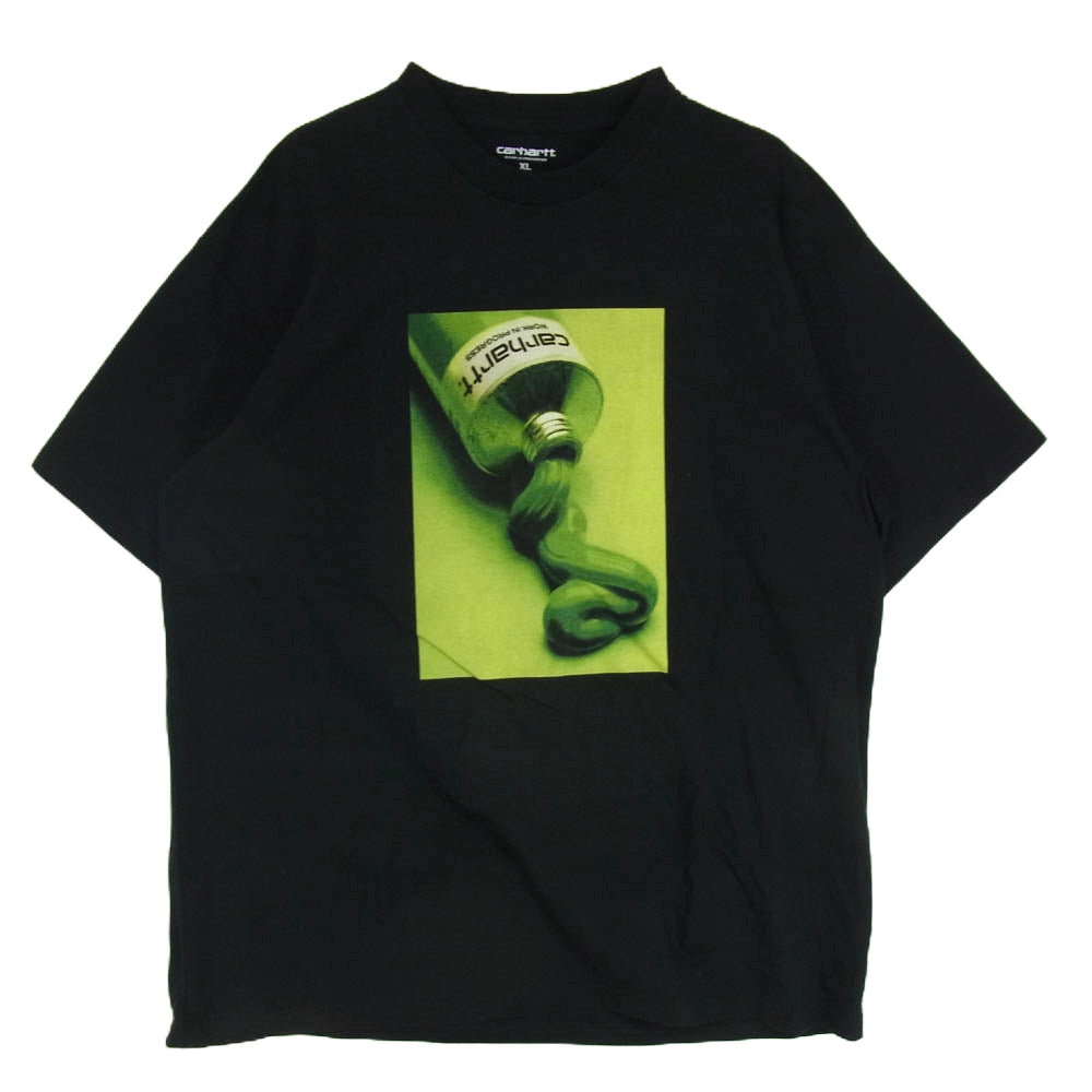 Carhartt カーハート I033173.89.XX.03 WIP Tube Graphic T-Shirt black グラフィック 半袖 Tシャツ カットソー ブラック系 XL【中古】