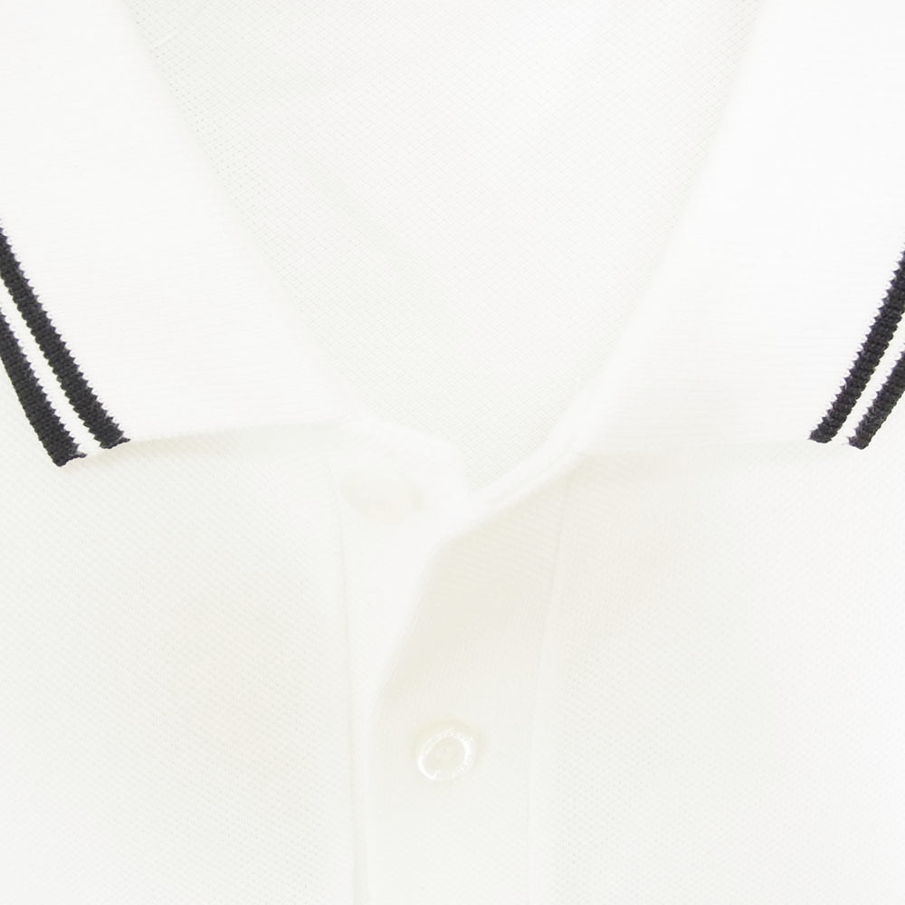 FRED PERRY フレッドペリー ワンポイント ロゴ 半袖 ポロシャツ ホワイト系 L【中古】