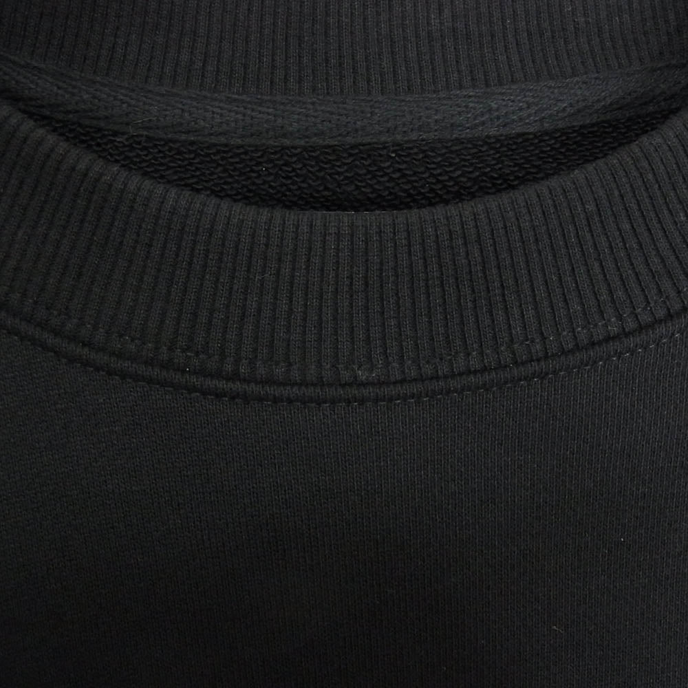 FRED PERRY フレッドペリー Crew Neck Sweatshirt ロゴ 刺繡 クルー ネック スウェット ブラック系 L【中古】