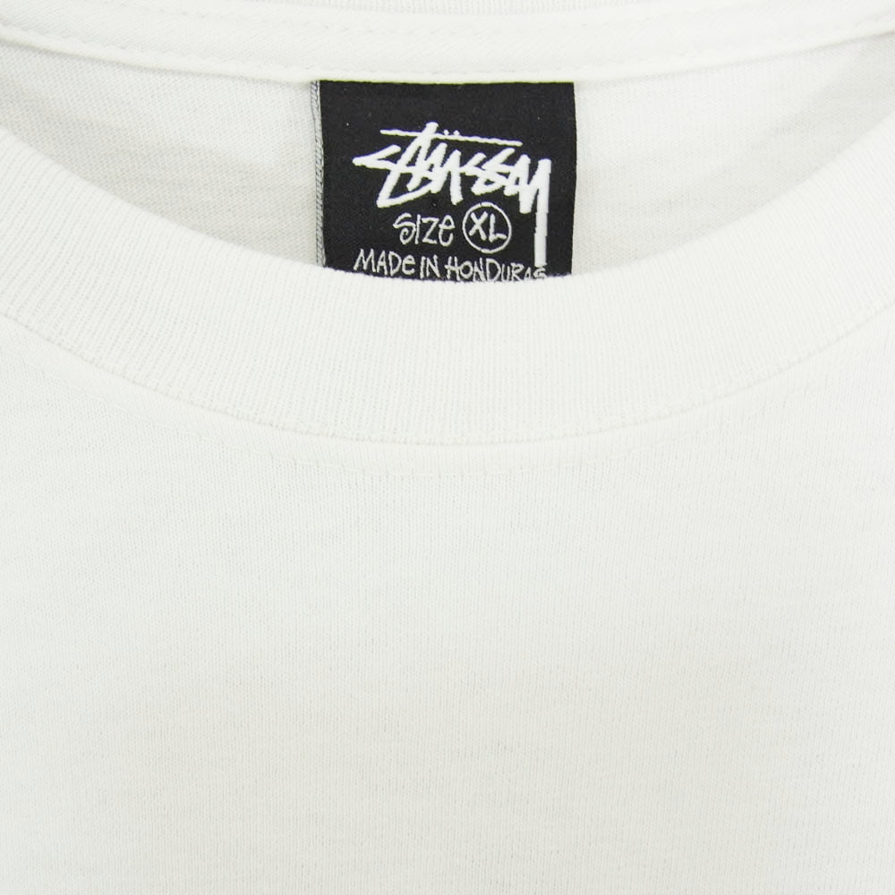 STUSSY ステューシー 8BALL ボール 半袖 tシャツ ホワイト系 XL【中古】