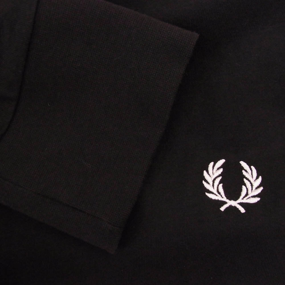 FRED PERRY フレッドペリー サイドライン 長袖 ロングスリーブ カットソー ブラック系 L【中古】
