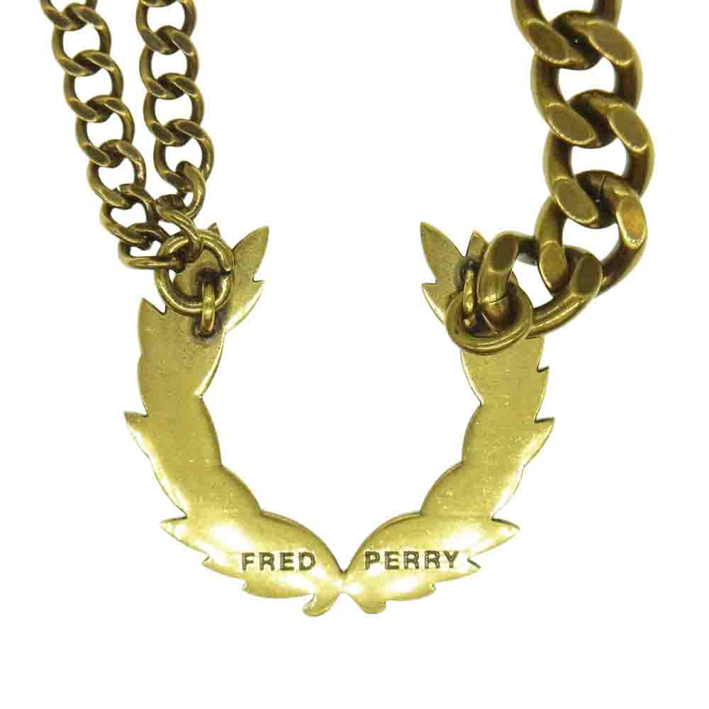 FRED PERRY フレッドペリー Laurel Wreath アンティーク ゴールド ネックレス ゴールド系【中古】