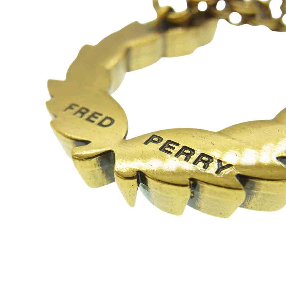 FRED PERRY フレッドペリー Laurel Wreath アンティーク ゴールド ネックレス ゴールド系【中古】