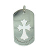 CHROME HEARTS クロムハーツ（原本無） D TAG LRG CO CRS カットアウト クロス ドッグタグ ラージ シルバー ペンダントトップ シルバー系【中古】