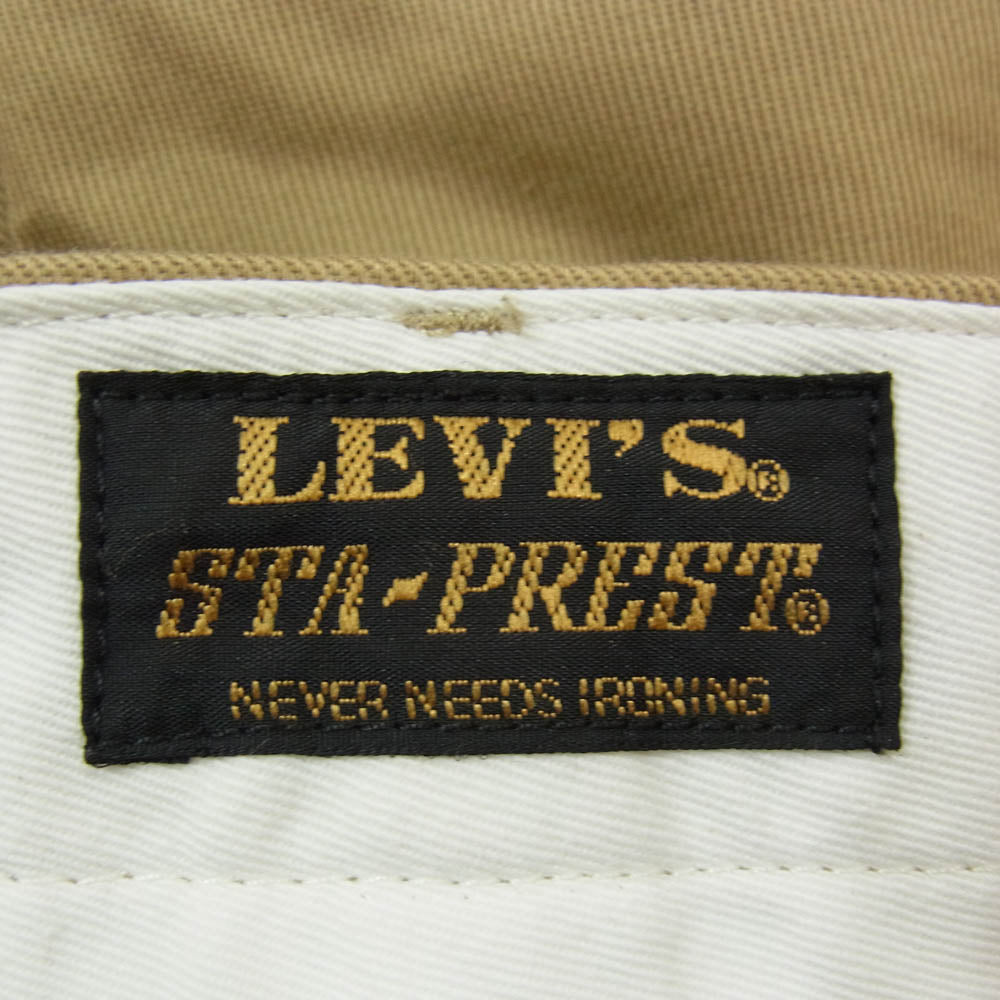 Levi's リーバイス STA-PREST スタプレ パンツ ベージュ系 32【中古】