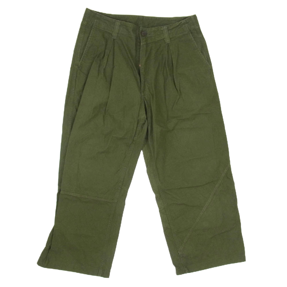 KUON クオン E2002-PT01 ミリタリー テントクロス パンツ カーキ系 L【中古】