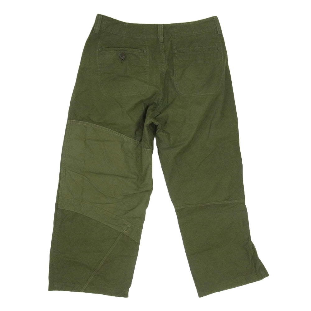 KUON クオン E2002-PT01 ミリタリー テントクロス パンツ カーキ系 L【中古】