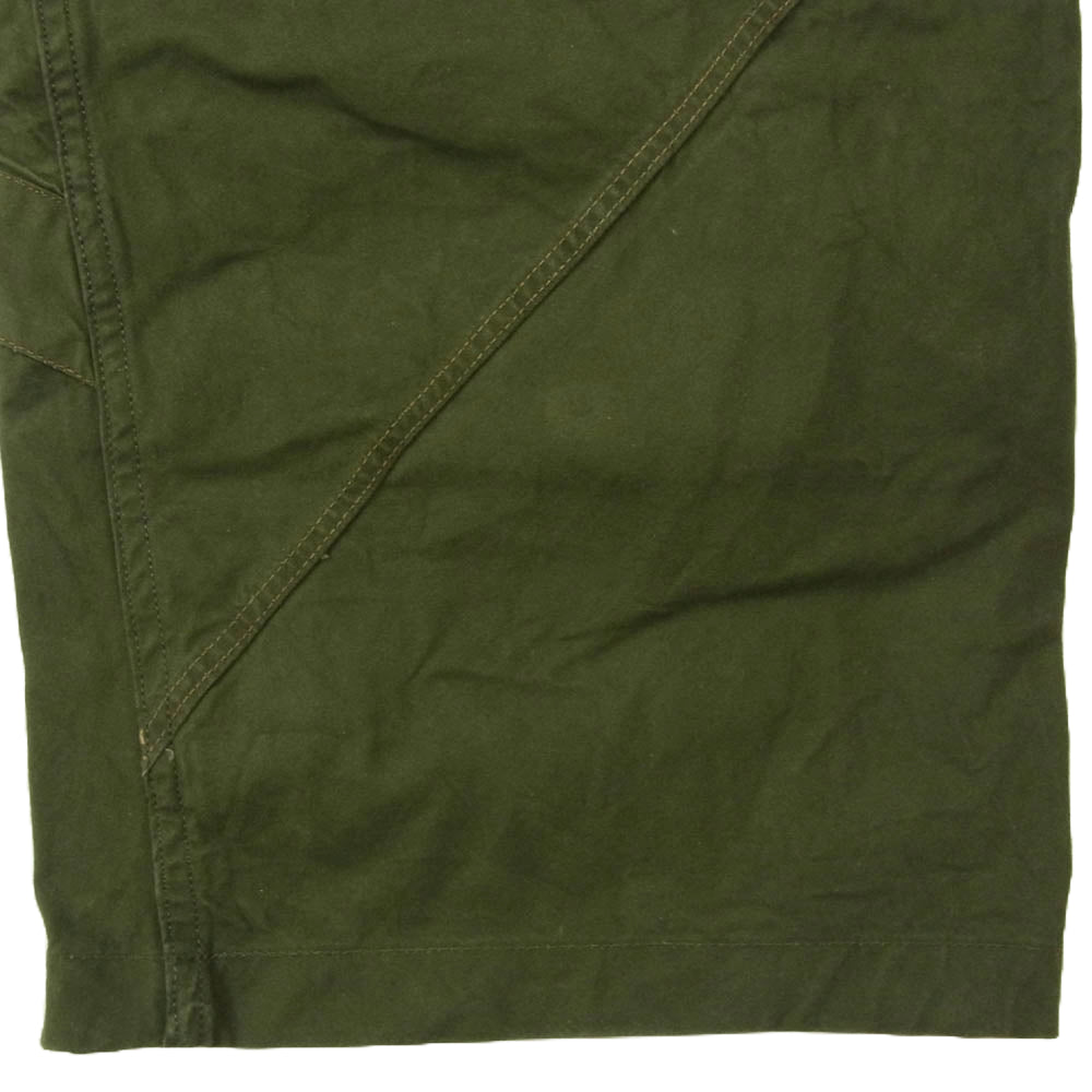 KUON クオン E2002-PT01 ミリタリー テントクロス パンツ カーキ系 L【中古】