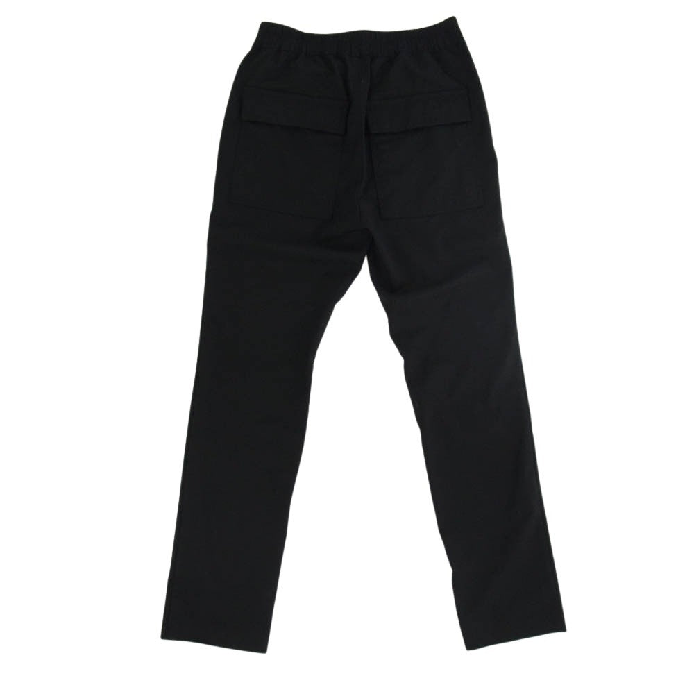 Rick Owens リックオウエンス 22SS RU01B1390-ZL DRAWSTRING SLIM LONG WOOL PANTS ドローストリング スリム ロング ウール パンツ ブラック系 46【中古】