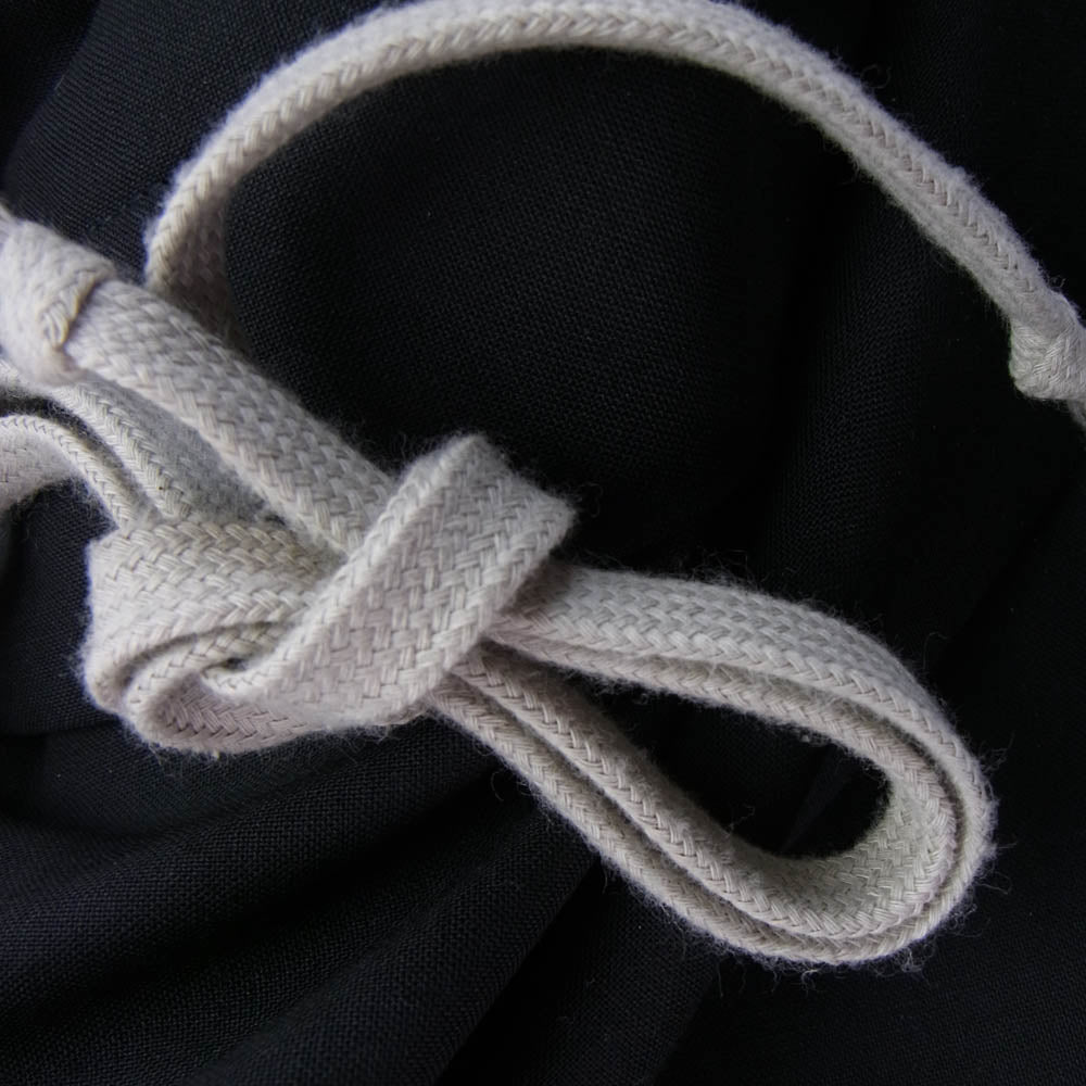 Rick Owens リックオウエンス 22SS RU01B1390-ZL DRAWSTRING SLIM LONG WOOL PANTS ドローストリング スリム ロング ウール パンツ ブラック系 46【中古】