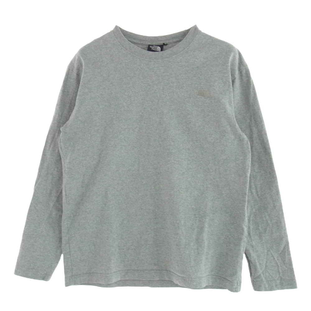 THE NORTH FACE ノースフェイス NT82037 L/S NUPTSE COTTON TEE ロングスリーブ ヌプシ コットン Tシャツ グレー系 S【中古】