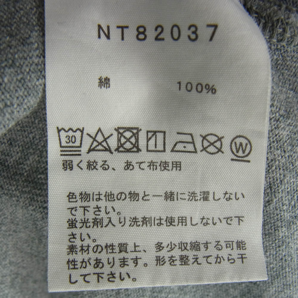 THE NORTH FACE ノースフェイス NT82037 L/S NUPTSE COTTON TEE ロングスリーブ ヌプシ コットン Tシャツ グレー系 S【中古】