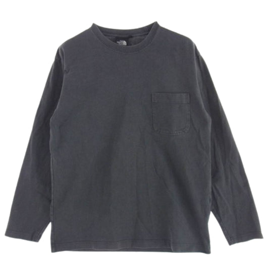 THE NORTH FACE ノースフェイス NT32007 L/S Heavy Cotton Tee ロングスリーブ ヘビー コットン Tシャツ グレー系 S【中古】