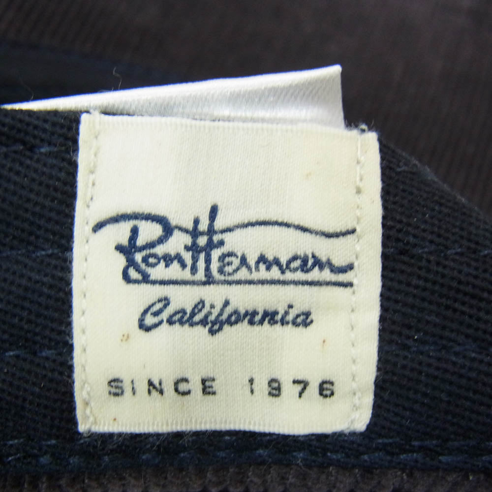 Ron Herman ロンハーマン California Corduroy Logo Cap コーデュロイ ロゴ刺繍 キャップ 帽子 ブラック系【中古】