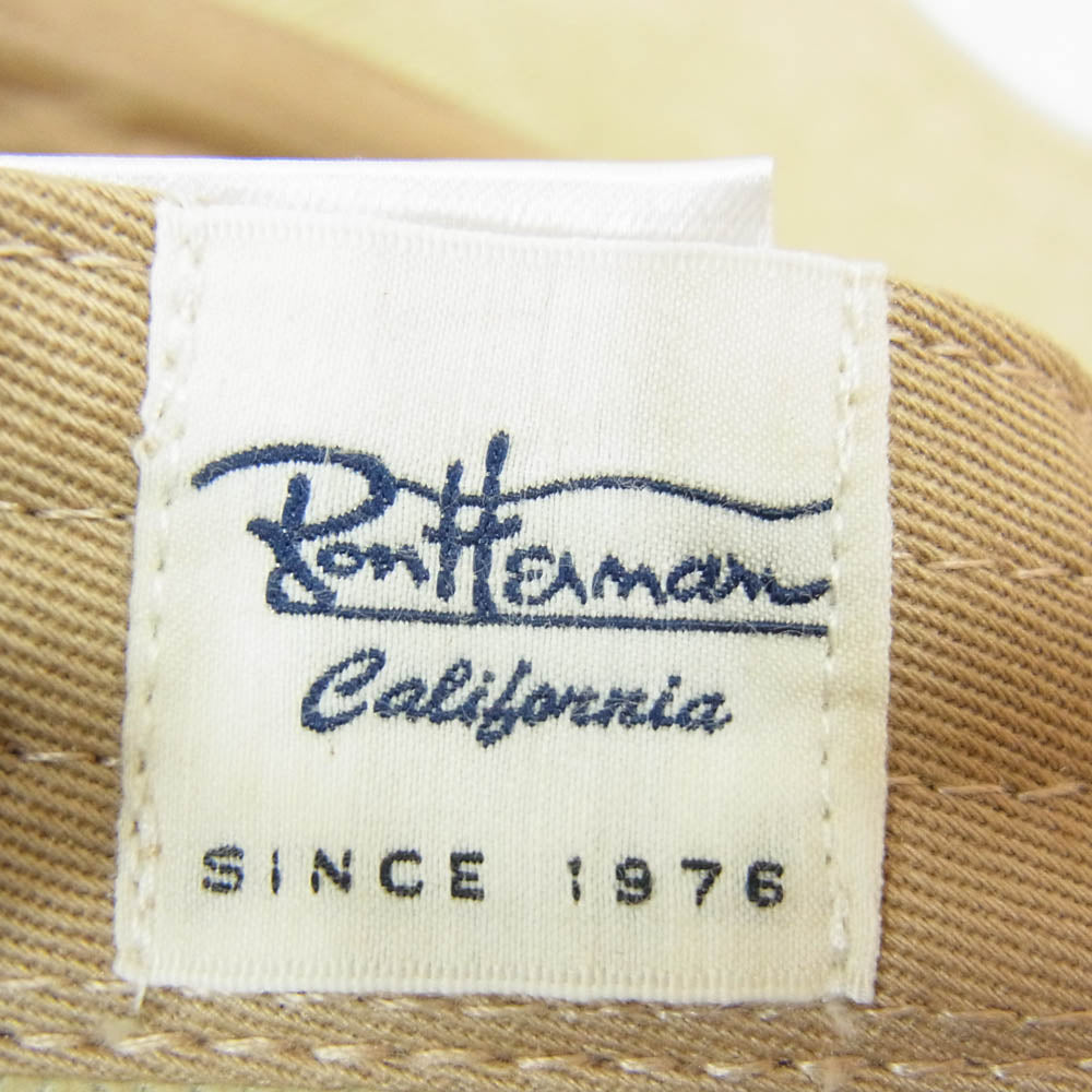 Ron Herman ロンハーマン California Corduroy Logo Cap コーデュロイ ロゴ刺繍 キャップ 帽子 ベージュ系【中古】