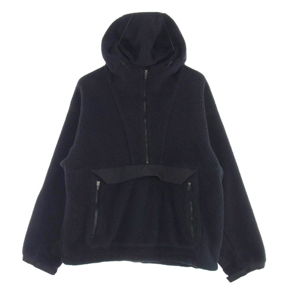 オヴィー Boa Fleece Anorak Hoodie ボア フリース アノラック フーディ― ジャケット ブラック系 L【中古】