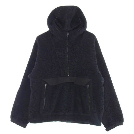 オヴィー Boa Fleece Anorak Hoodie ボア フリース アノラック フーディ― ジャケット ブラック系 L【中古】