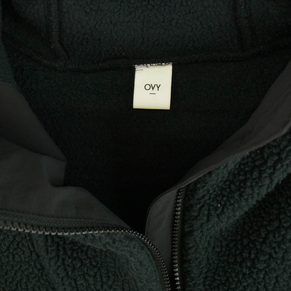 オヴィー Boa Fleece Anorak Hoodie ボア フリース アノラック フーディ― ジャケット ブラック系 L【中古】