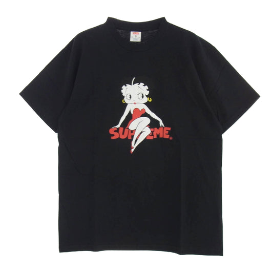 Supreme シュプリーム 16SS Betty Boop Tee ベティ ブーブ プリント Tシャツ 半袖 ブラック系 L【極上美品】【中古】