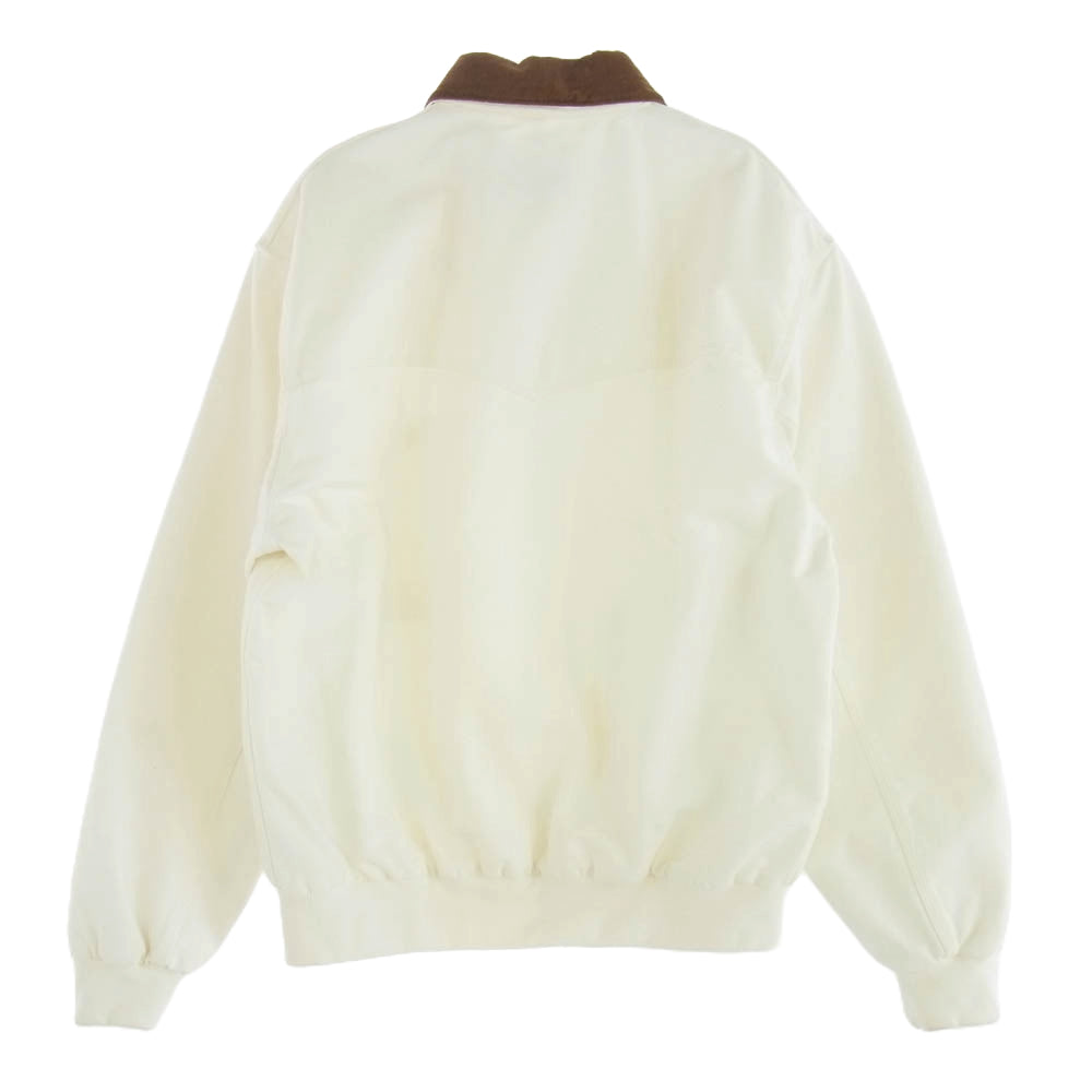 Carhartt カーハート 23SS I031522 OG Santa Fe Jacket サンタフェ ジャケット 襟コーデュロイ ジップアップ ブルゾン ホワイト系 M【新古品】【未使用】【中古】