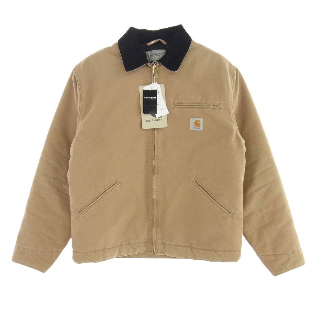 Carhartt カーハート 24AW I027358 OG Detroit jacket peanut デトロイト ジャケット 襟コーデュロイ ジップアップ ブルゾン ベージュ系 M【新古品】【未使用】【中古】