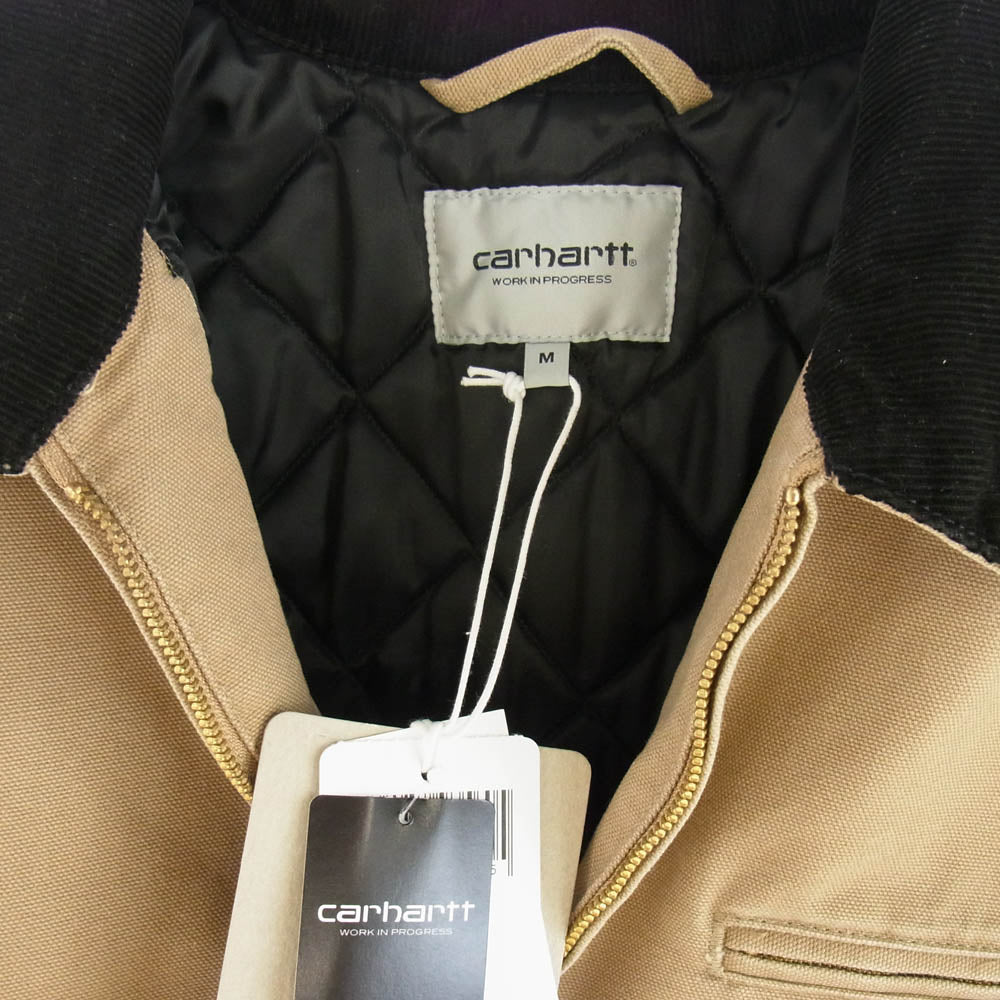 Carhartt カーハート 24AW I027358 OG Detroit jacket peanut デトロイト ジャケット 襟コーデュロイ ジップアップ ブルゾン ベージュ系 M【新古品】【未使用】【中古】