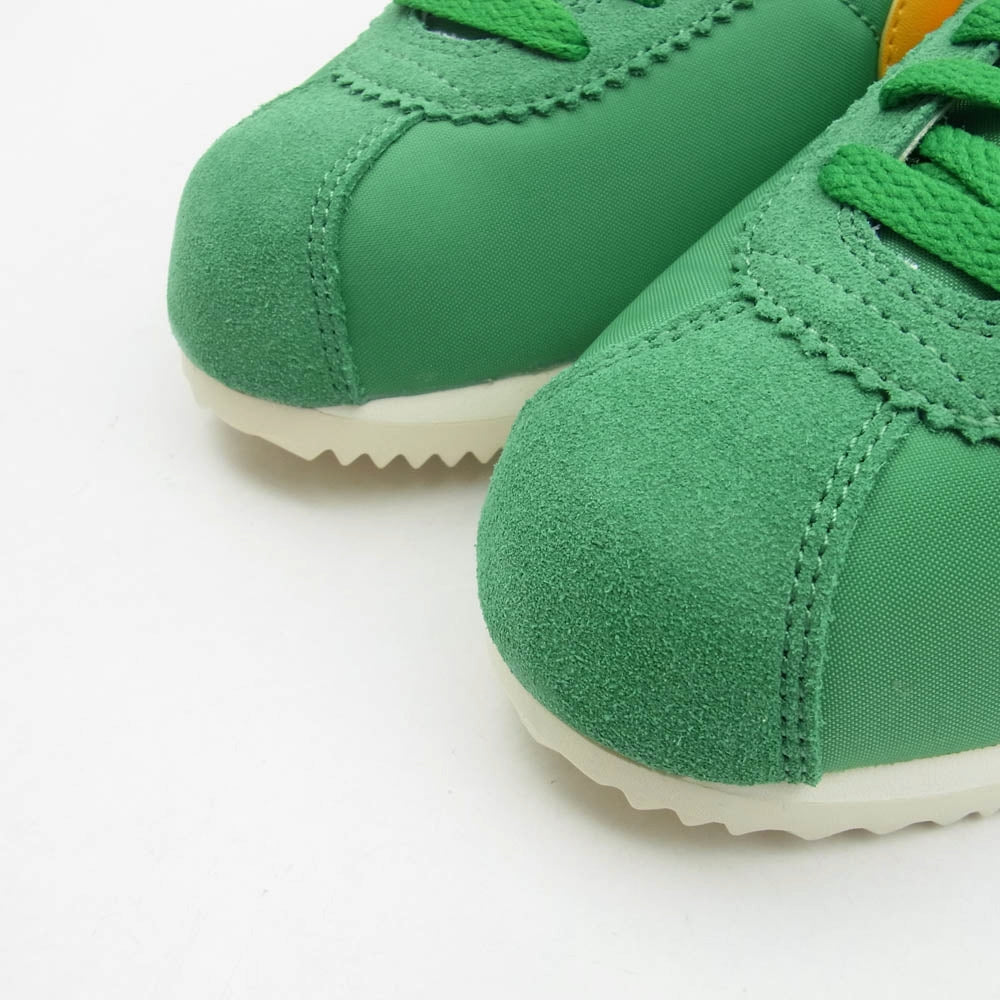 NIKE ナイキ 882258-301 Women's Classic Cortez Nylon Oregon ウィメンズ クラシック コルテッツ ナイロン スニーカー グリーン系 イエロー系 24cm【極上美品】【中古】