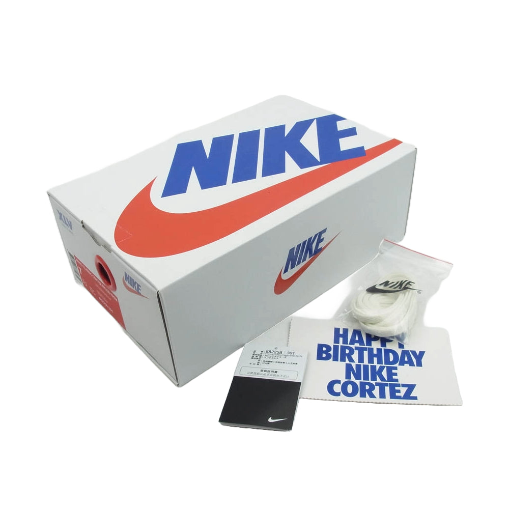 NIKE ナイキ 882258-301 Women's Classic Cortez Nylon Oregon ウィメンズ クラシック コルテッツ ナイロン スニーカー グリーン系 イエロー系 24cm【極上美品】【中古】