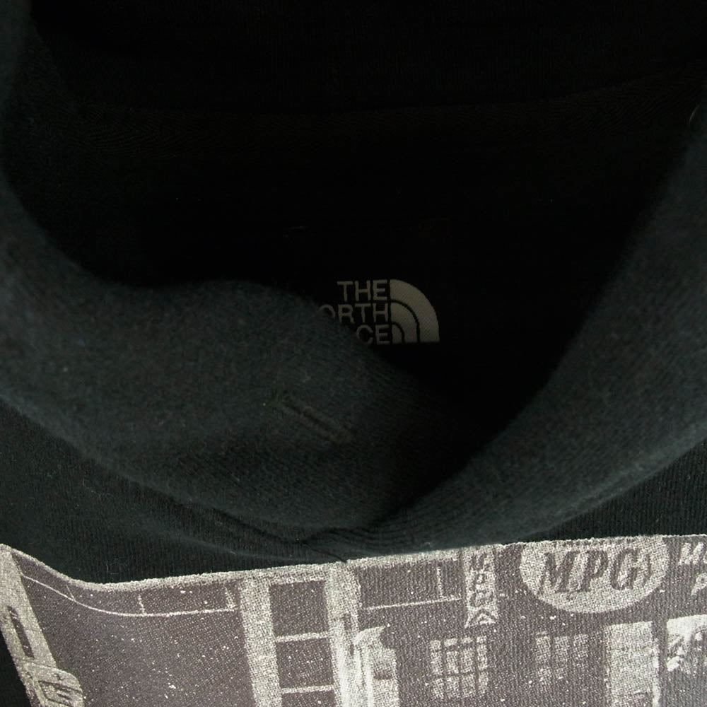 THE NORTH FACE ノースフェイス NT12063R ALTERNATIVE Hoodie プリント プルオーバー パーカー ブラック系 S【極上美品】【中古】