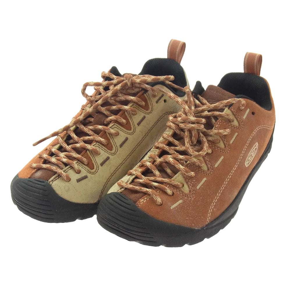 KEEN キーン JASPER ジャスパー ウォータープルーフ シューズ オレンジ系 ライトブラウン系 25cm【極上美品】【中古】