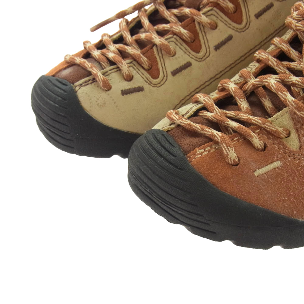 KEEN キーン JASPER ジャスパー ウォータープルーフ シューズ オレンジ系 ライトブラウン系 25cm【極上美品】【中古】