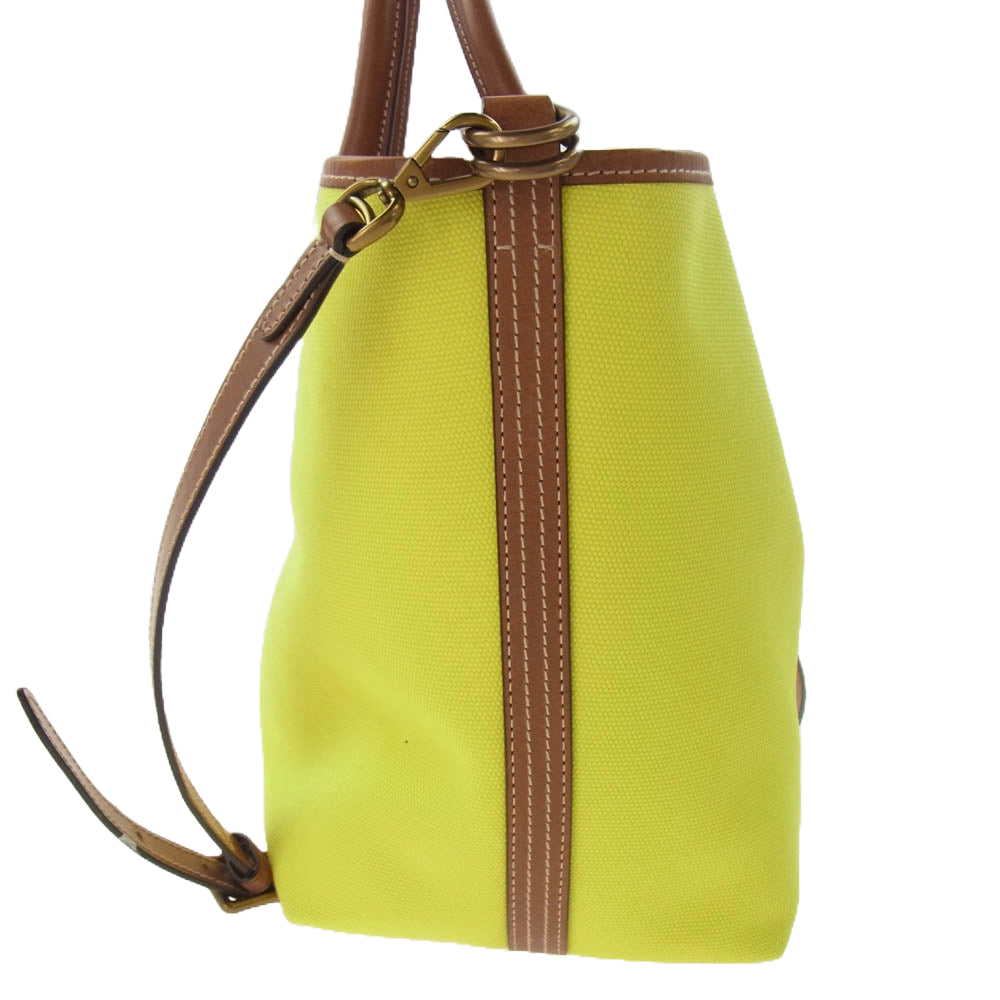 POLO RALPH LAUREN ポロ・ラルフローレン 428858761002 BELLPORT MEDIUM CANVAS TOTE キャンバス トート バッグ イエロー系 ONE SIZE【新古品】【未使用】【中古】