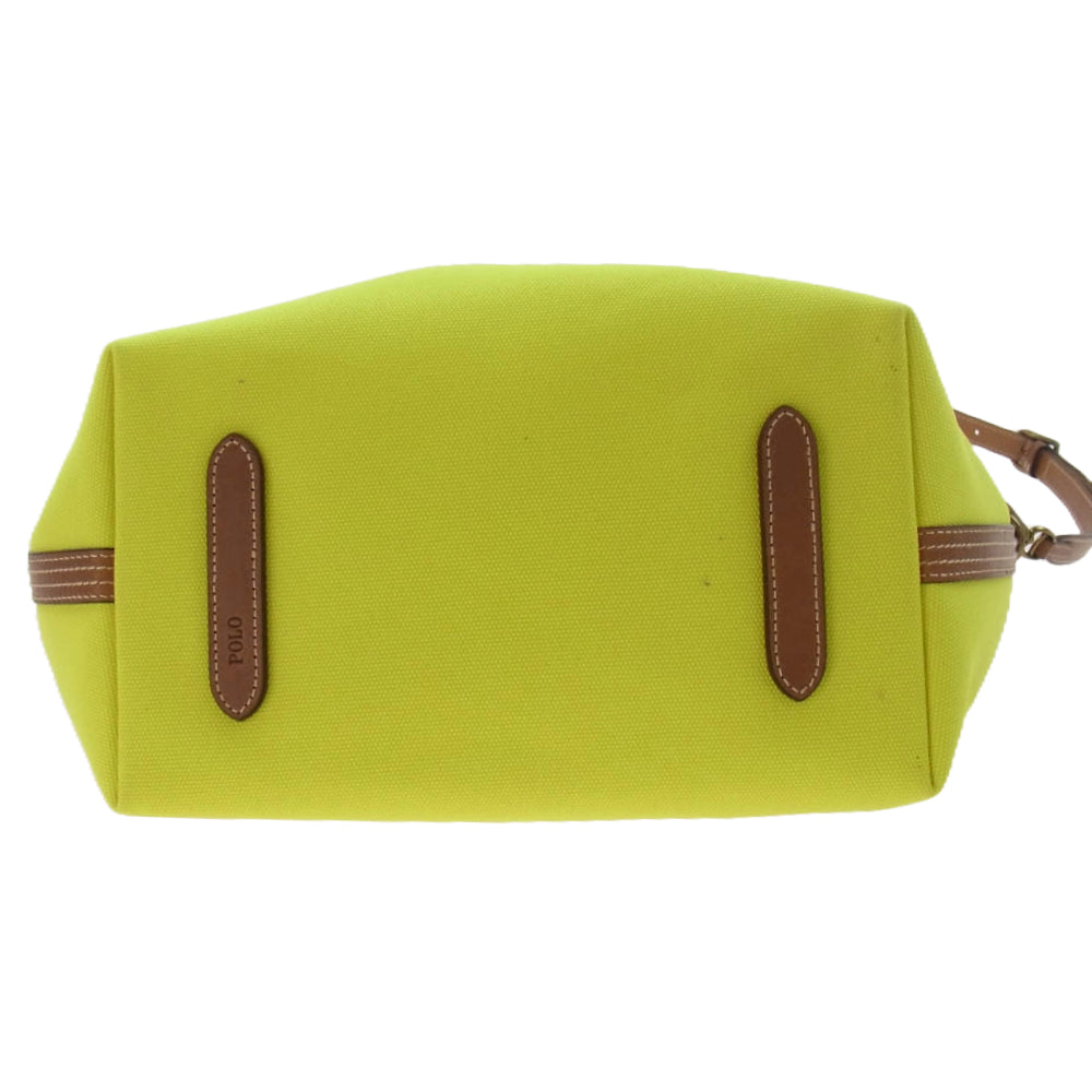 POLO RALPH LAUREN ポロ・ラルフローレン 428858761002 BELLPORT MEDIUM CANVAS TOTE キャンバス トート バッグ イエロー系 ONE SIZE【新古品】【未使用】【中古】