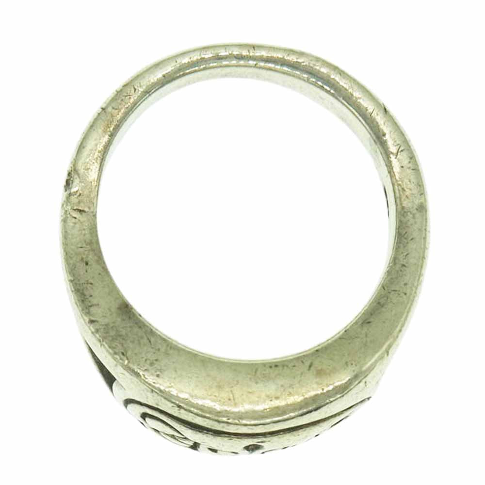 A&G エーアンドジー シルバー ロゴ リング シルバー系 16.5号【中古】