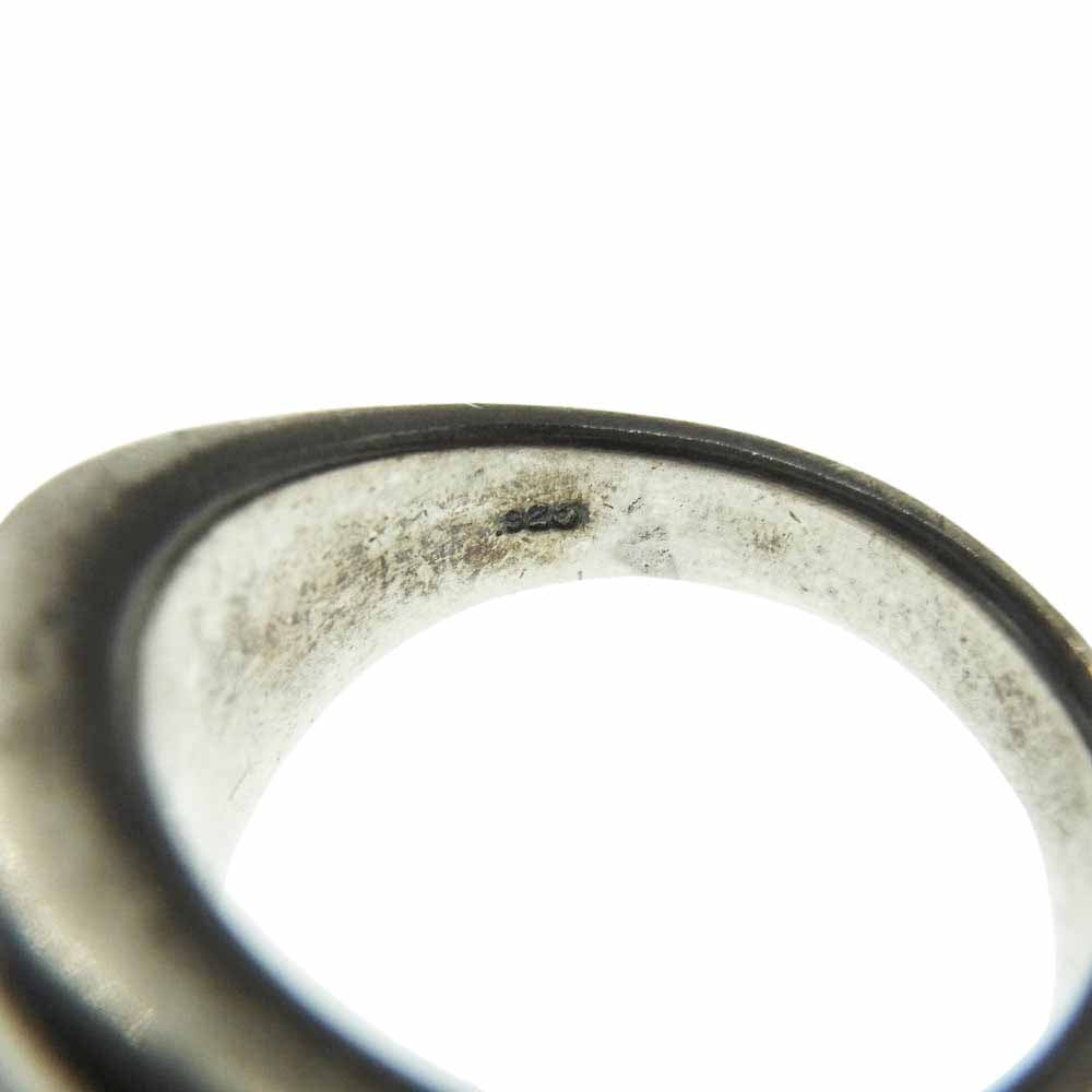 A&G エーアンドジー シルバー ロゴ リング シルバー系 16.5号【中古】