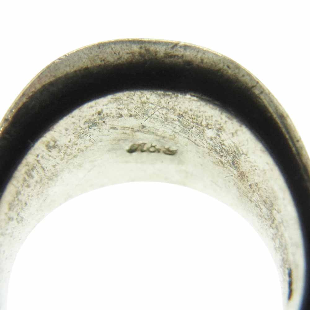 A&G エーアンドジー シルバー ロゴ リング シルバー系 16.5号【中古】