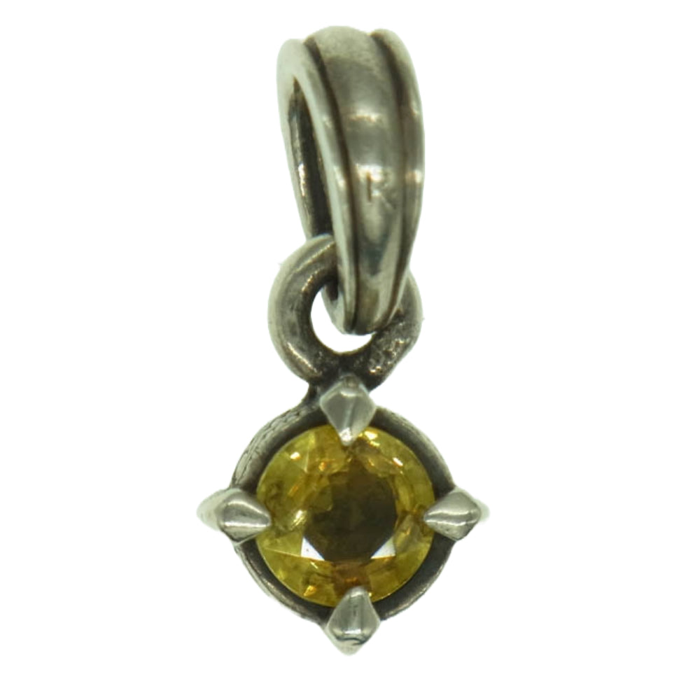 アンチドートバイヤーズクラブ ストーン付き ペンダントトップ シルバー系 イエロー系【中古】