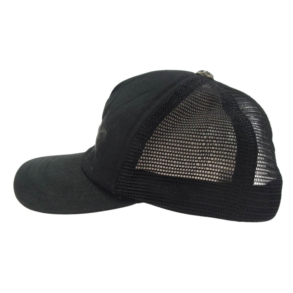 CHROME HEARTS クロムハーツ（原本無） TRUCKER CAP 3 STARS 3 スター パッチ トラッカー メッシュ キャップ ブラック系【中古】