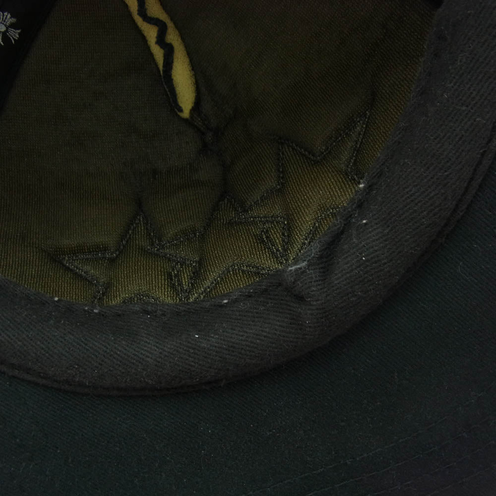CHROME HEARTS クロムハーツ（原本無） TRUCKER CAP 3 STARS 3 スター パッチ トラッカー メッシュ キャップ ブラック系【中古】