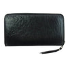 BILL WALL LEATHER ビルウォールレザー レザー ラウンドジップ ロング ウォレット 長財布 ブラック系【中古】
