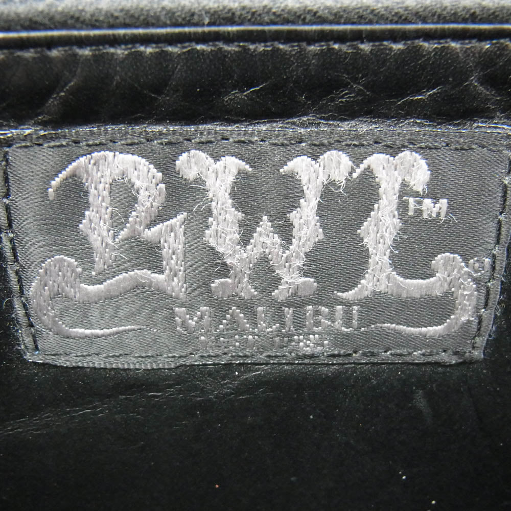 BILL WALL LEATHER ビルウォールレザー レザー ラウンドジップ ロング ウォレット 長財布 ブラック系【中古】