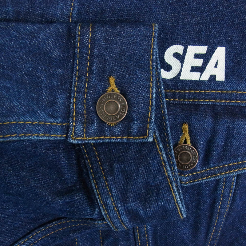 WIND AND SEA ウィンダンシー × GUESS ゲス バックプリント デニム