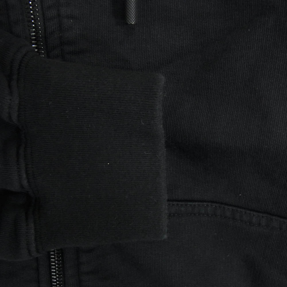 OFF-WHITE オフホワイト OMBE015S23FLE001 BLACK SPORTS JACKET WITH CONTRASTING EMBROIDERY バック 刺繍 ジップアップ パーカー ブラック系 XXL【中古】