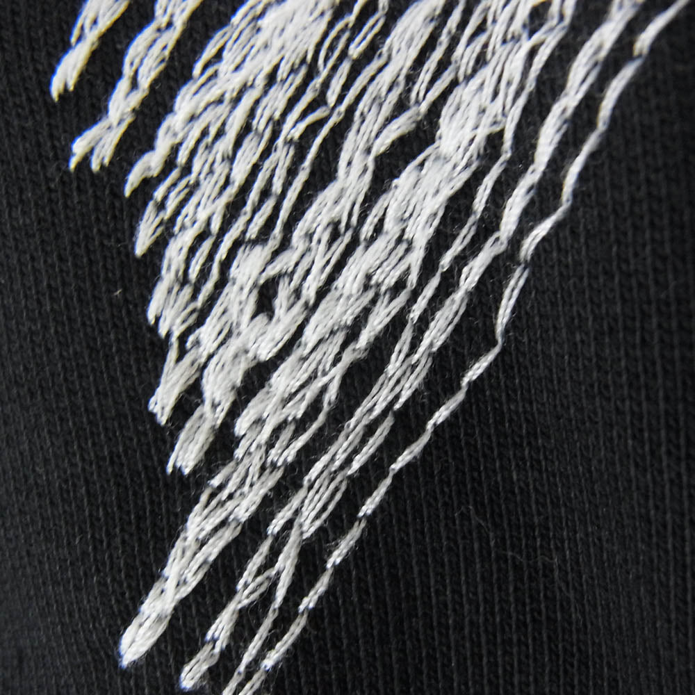 OFF-WHITE オフホワイト OMBE015S23FLE001 BLACK SPORTS JACKET WITH CONTRASTING EMBROIDERY バック 刺繍 ジップアップ パーカー ブラック系 XXL【中古】